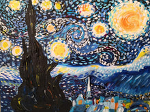 Lade das Bild in den Galerie-Viewer, Art &amp; Wine Workshop- Starry Starry Night
