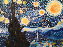Lade das Bild in den Galerie-Viewer, Painting and Wine- Starry Starry Night
