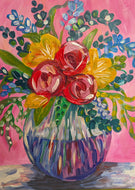Art & Wine Workshop- Flower Bouquet