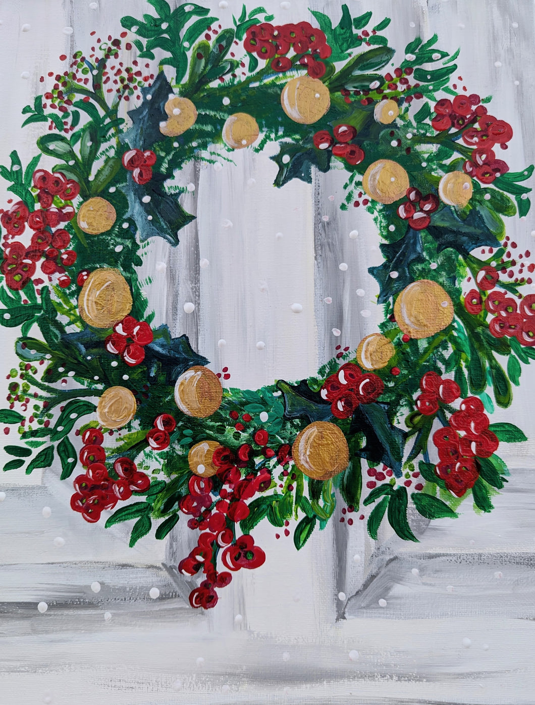 Art & Wine Workshop- Christmas Wreath