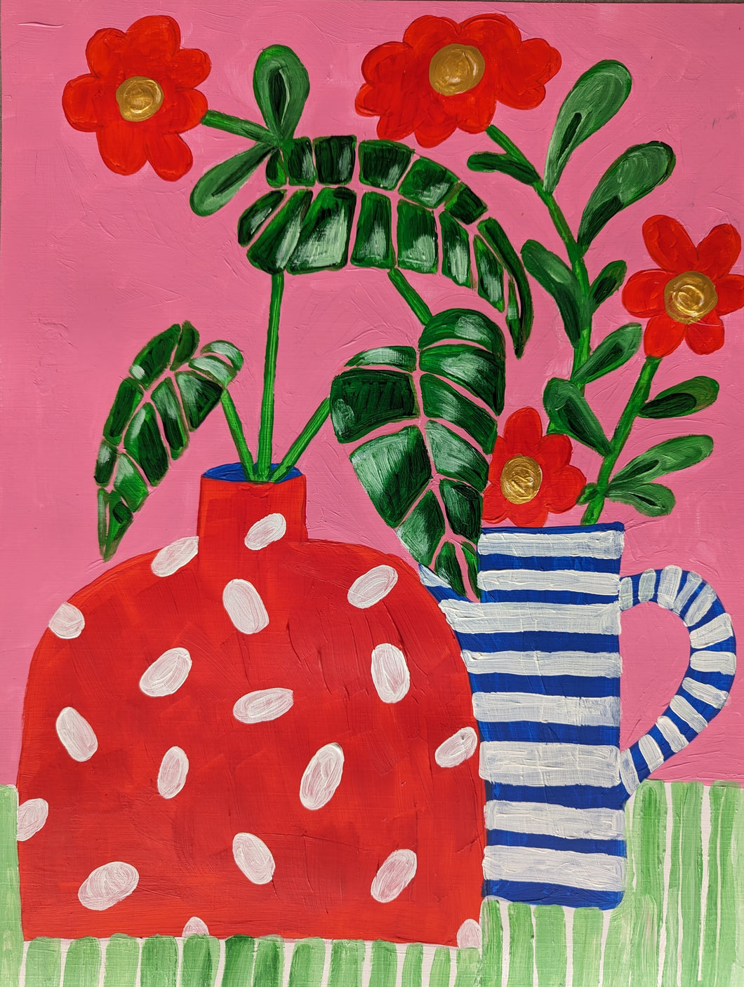 Painting & Wine Workshop- Spotty Monstera