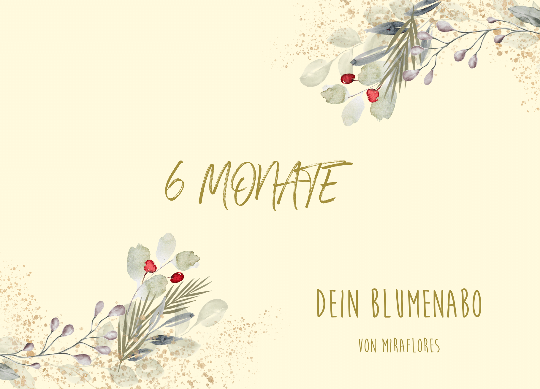 Blumenabo schenken (6 Monate - 6 Sträuße)