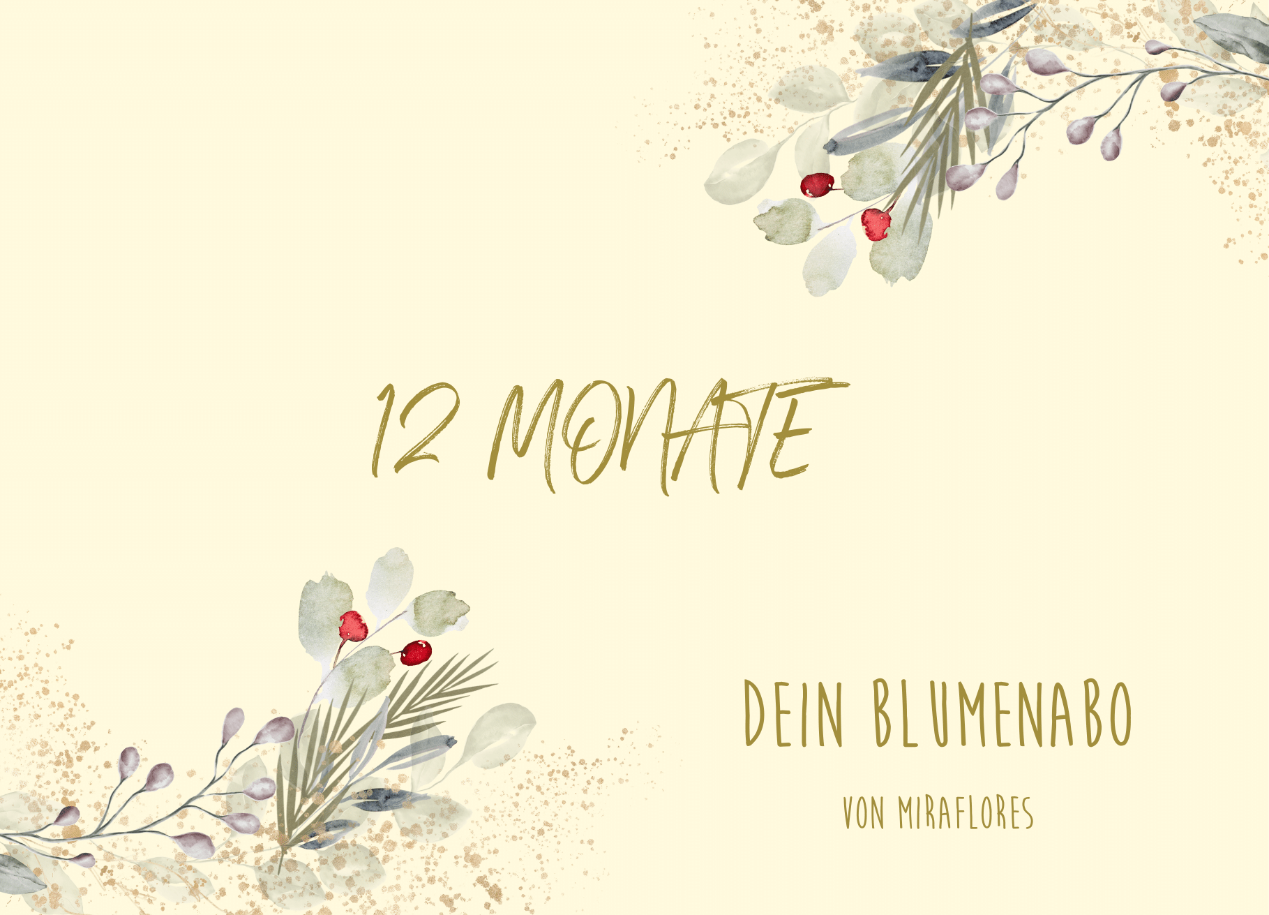 Blumenabo schenken (12 Monate - 12 Sträuße)