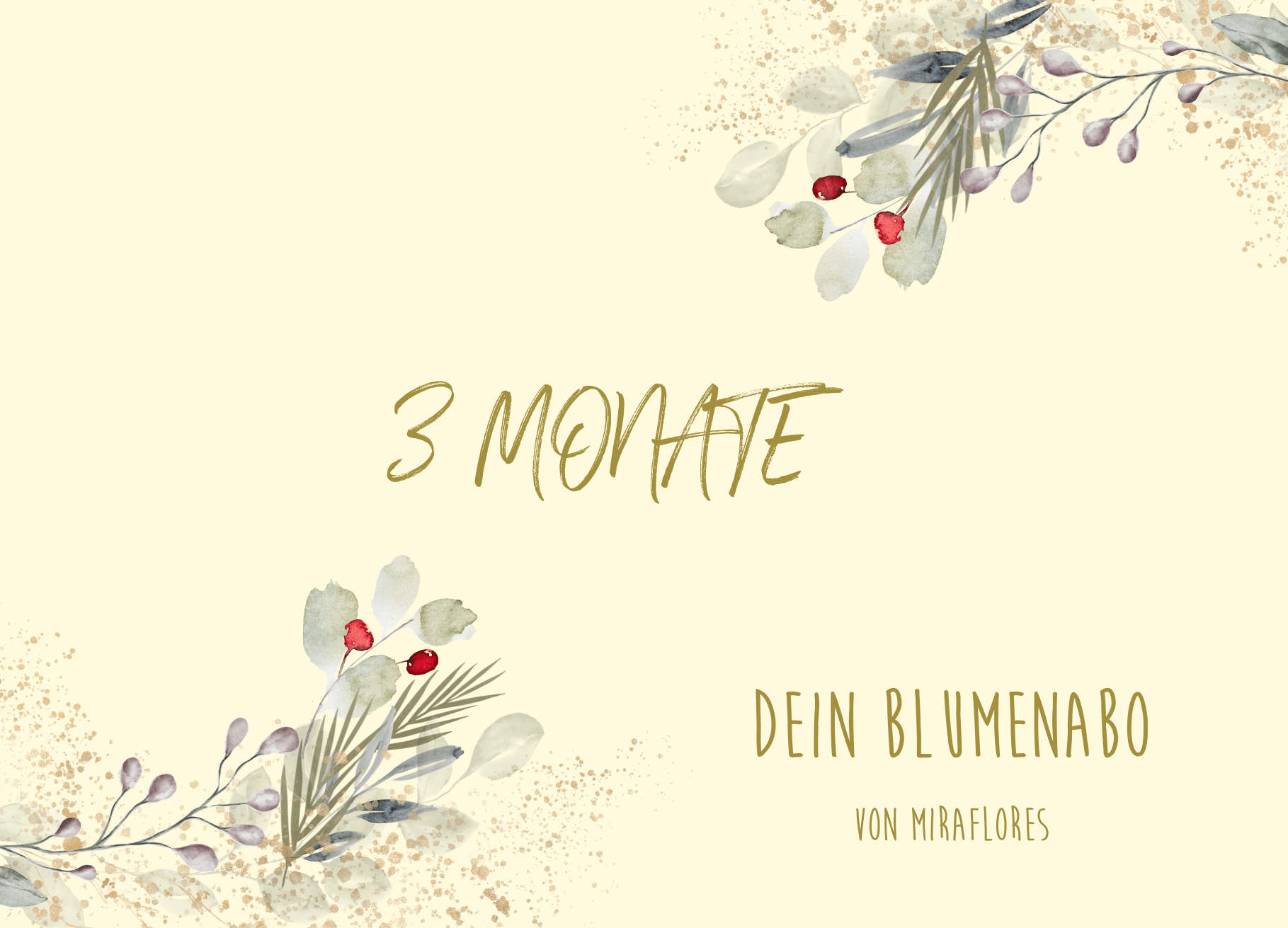 OFFLINE Blumenabo schenken (3 Monate - 3 Sträuße)